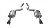 Axle-Back Touring Exhaust (Black Tips) for Mustang 5.0L GT 2015-17 | #14329BLK  | Corsa Performance